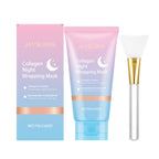 Collagen mask being applied with the brush