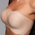 Seamless strapless bra front