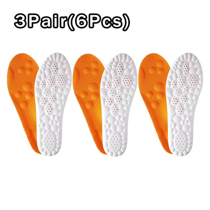 CloudStep cushioned insoles in orange, three-pair pack