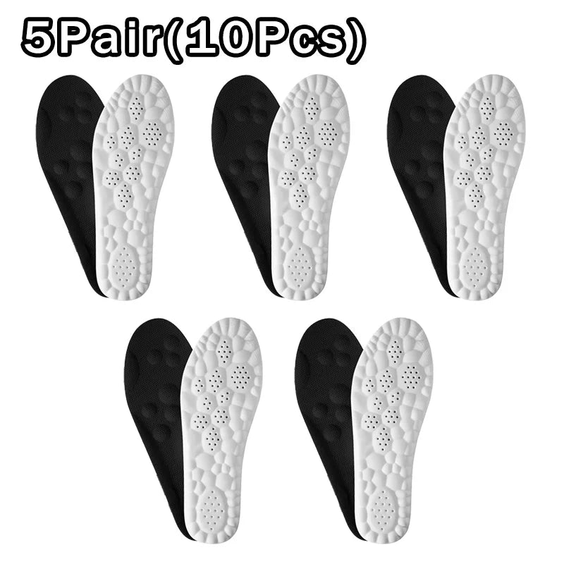CloudStep cushioned insoles in black, five-pair pack