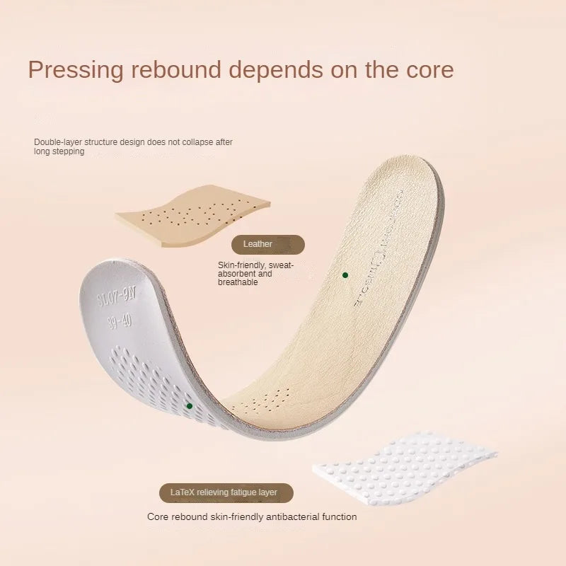 LeatherLine insole seen from above, full length