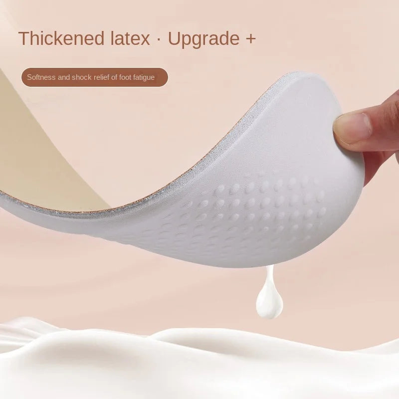 LeatherLine insole seen edge-on, showing its slim profile