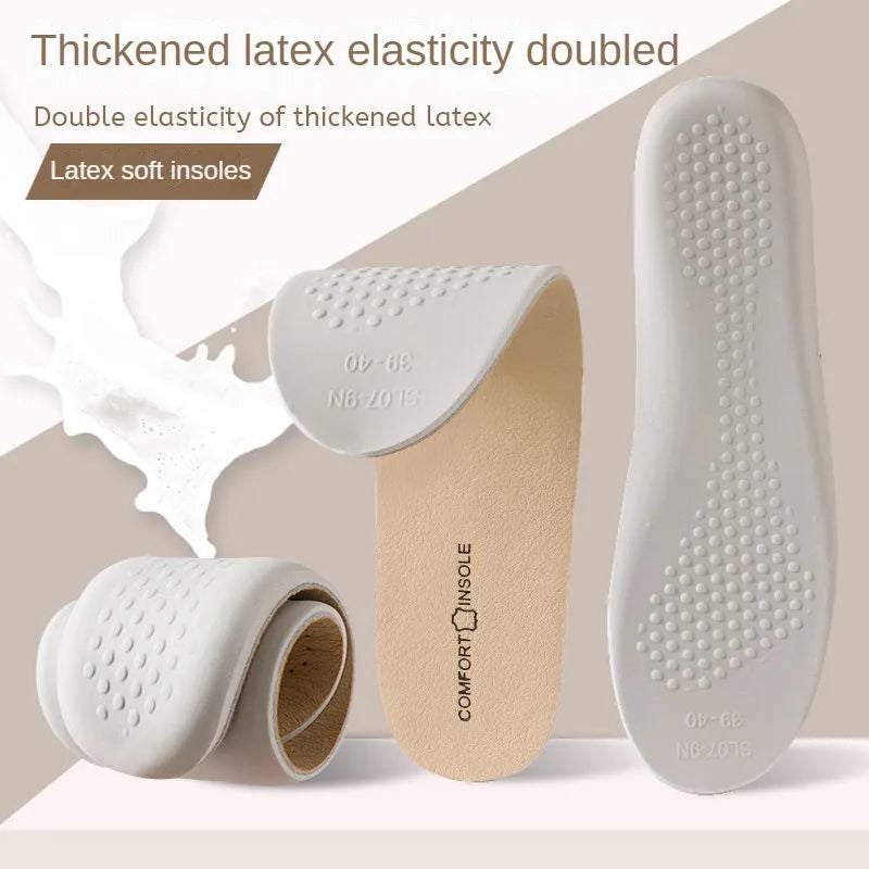 LeatherLine insole shown inside a dress shoe for scale