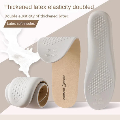 LeatherLine insole shown inside a dress shoe for scale