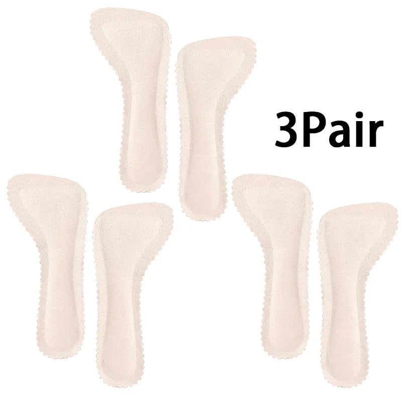HeelHold anti-slip cushion pads in beige, three-pair pack