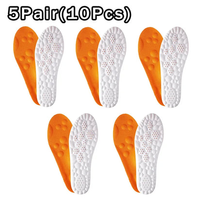 CloudStep cushioned insoles in orange, five-pair pack