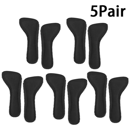 HeelHold anti-slip cushion pads in black, five-pair pack