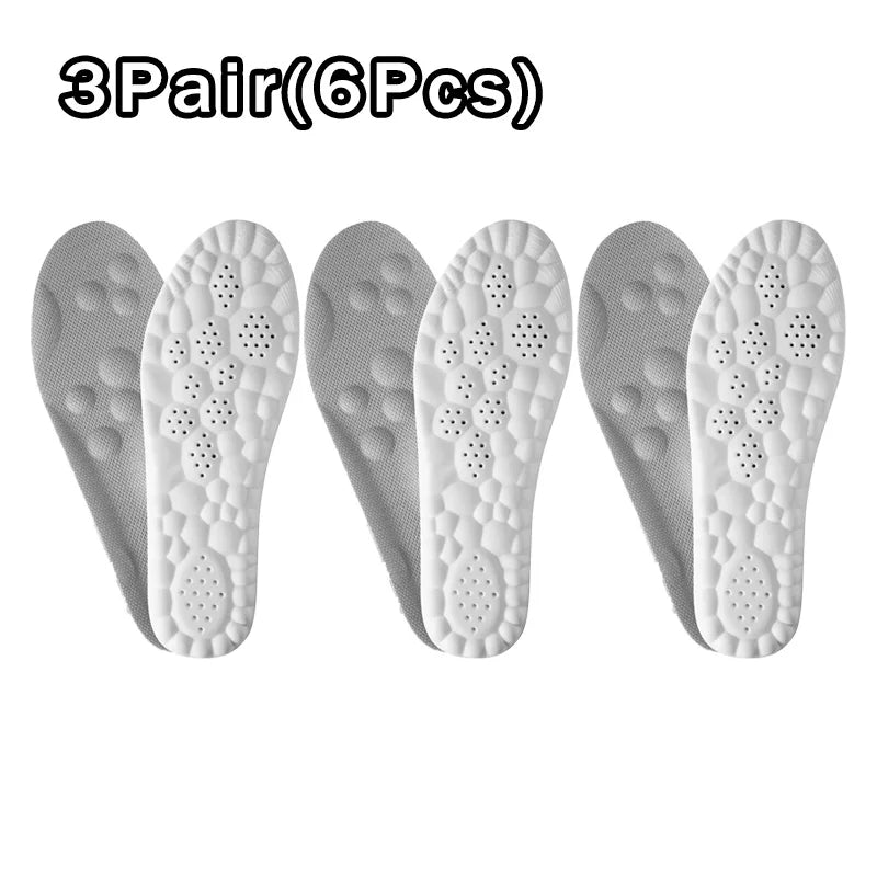 CloudStep cushioned insoles in gray, three-pair pack