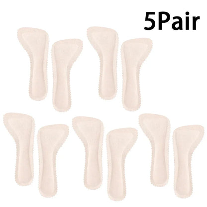 HeelHold anti-slip cushion pads in beige, five-pair pack