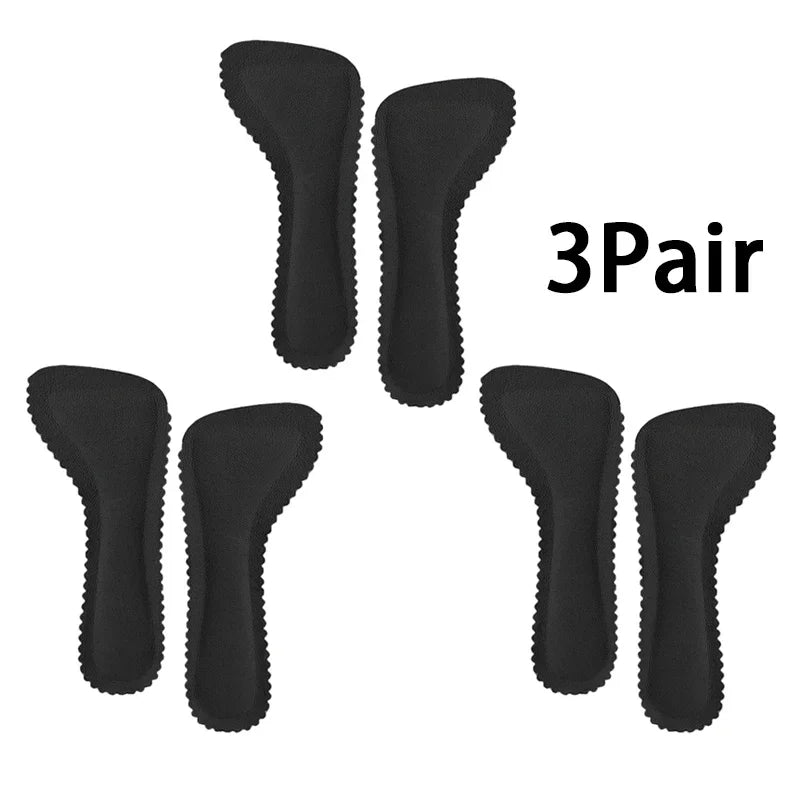 HeelHold anti-slip cushion pads in black, three-pair pack