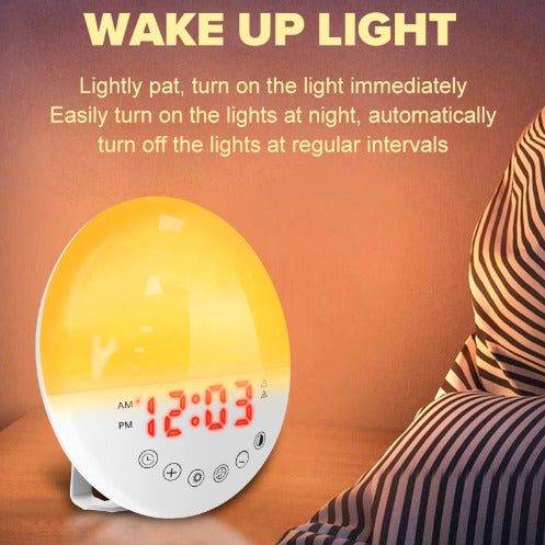 Sunrise Wake-Up Light in bedroom setting